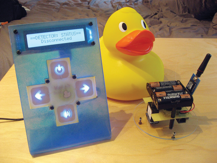 The WatchDuck Pool alarm system.