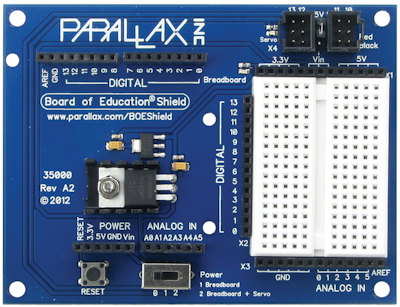 Parallax Board of Education Shield for Ardiuno